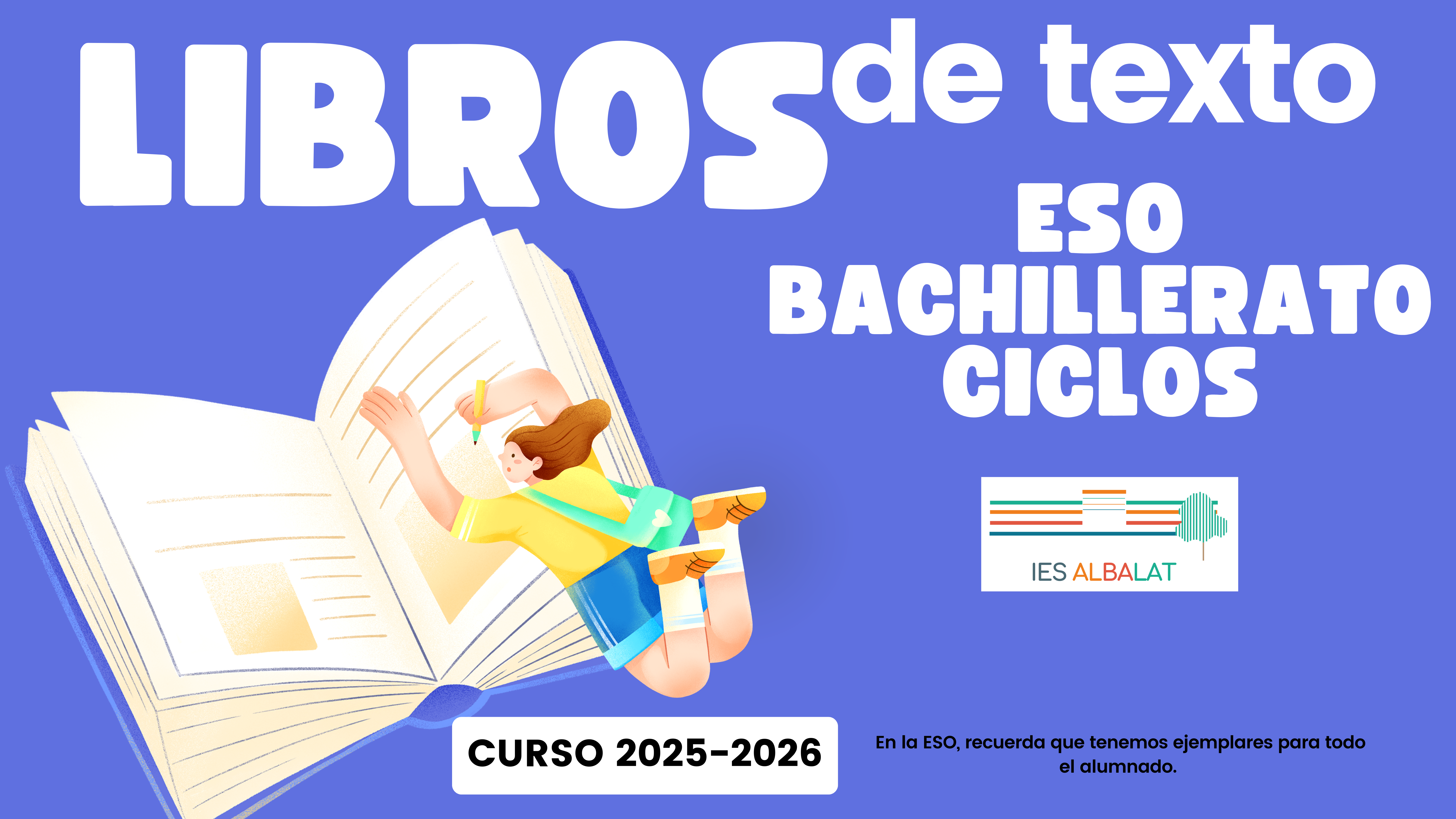 Cartel Librera Libros de texto curso 2425