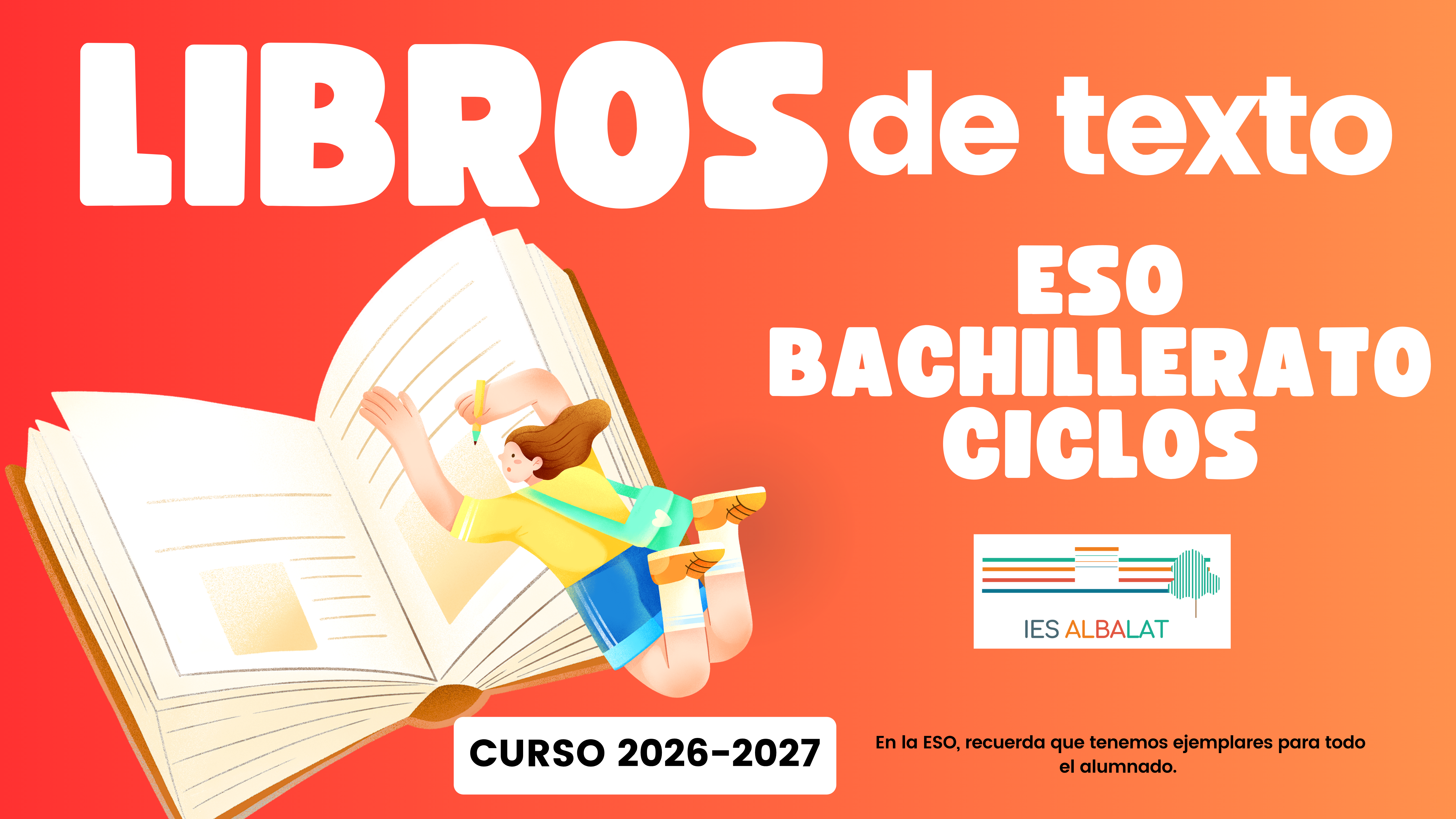 Cartel Librera Libros de texto curso 2425 1