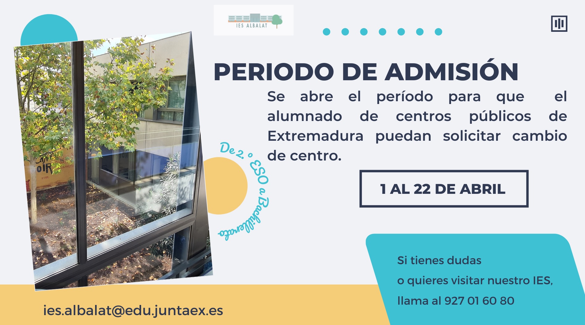 Periodo de admisión